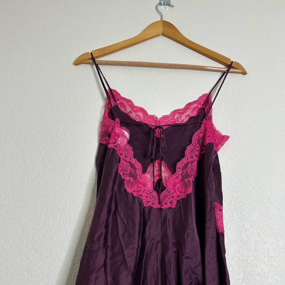 Vintage Victoria’s Secret purple & pink slip mini dress/top - Picture 13 of 15